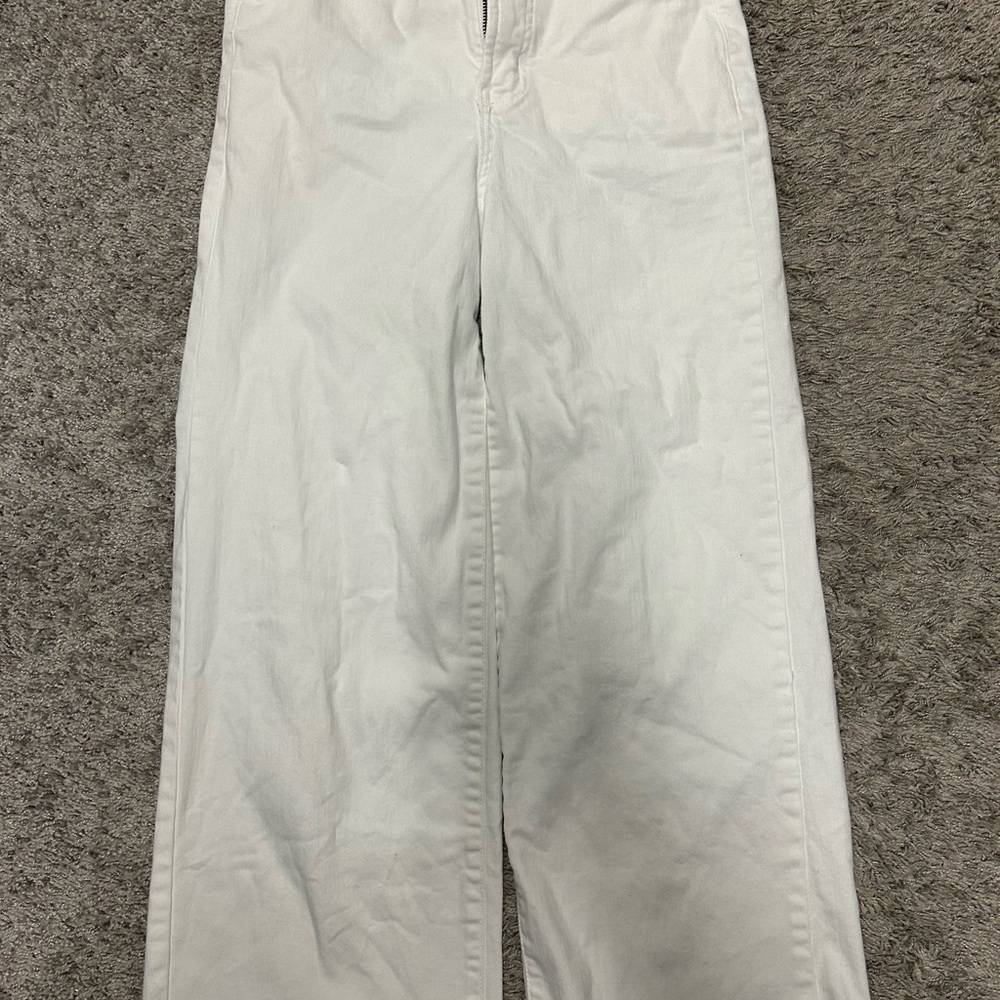 Oat New York White Flare & Wide Leg Jeans size 6/28